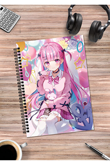 mertfigur Hololive Vtuber Anime Spiral Notebook A5 (50Sheets)