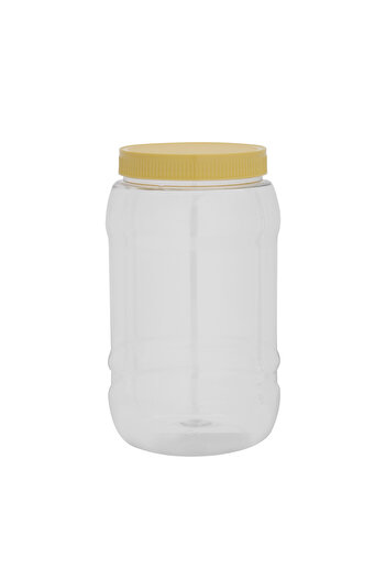 ROYALFORD Round Air-Tight PET Jar, 2000ml Plastic Container, RF11099