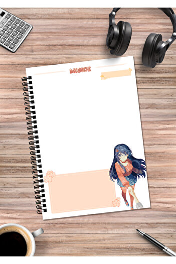 mertfigur Miside Mita Anime Spiral Notebook A5 (50 Sheets)