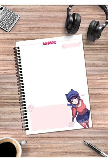 mertfigur Miside Mita Anime Spiral Notebook A5 (50 Sheets)