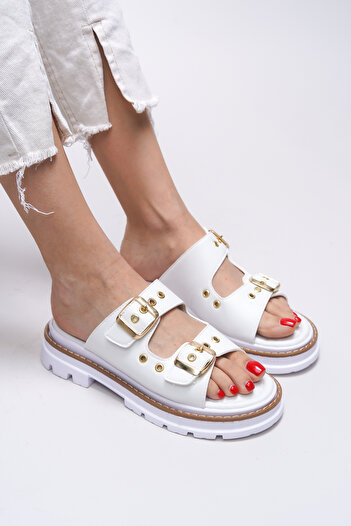 Riccon Tamrithe Women's Slippers 0012100   White
