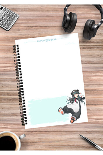 mertfigur Kuma Kuma Bear Anime Spiral Notebook A5 (50 Sheets)