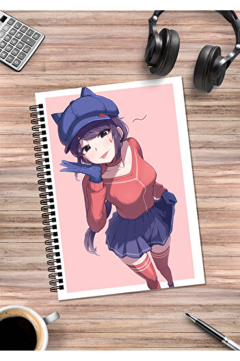 mertfigur Miside Mita Anime Spiral Notebook A5 (50 Sheets)