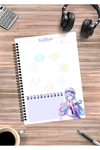 mertfigur Genshin Yumemizuki Mizuki Anime Spiral Notebook A5 (50Sheets)