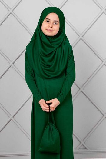 EBRUTESETTÜR Παιδικό φόρεμα προσευχής Hijab