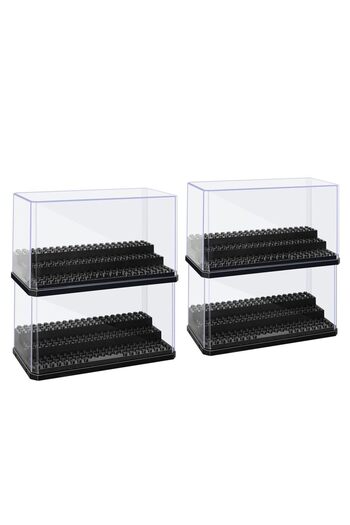 Choice 4pcs Acrylic Minifigures Display Case, Stackable and Dustproof Building Block Display Box for Lego A