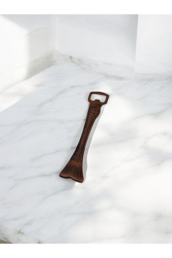 Attariye Fish Shaped Bottle Opener 18 cm Brass Decor Large Copper Color Accessory Sa-101