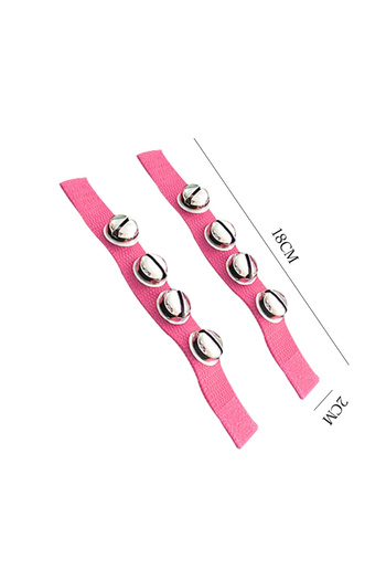 Choice 2pcs S pink 2pcs Wrist Bell Orff Percussion Instrument Fabric Hand Bell Ring Children Performance Pr