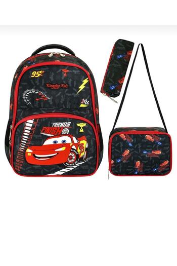 Dainty Bag Digital Printed Primary School Bag Set of 3 (Bag + Thermal Nutrition + Pen Holder)