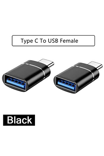 Choice1 2pcs Type C-USB 1/2PC Type C To USB 3.0 OTG Adapter USB C Male To USB Female Converter For Laptop Ma