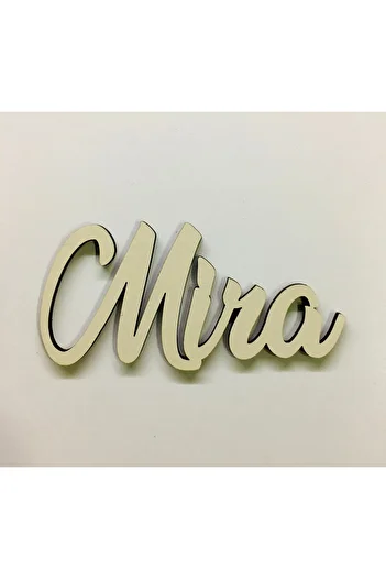 estölye Wooden Name Door Ornament, Pillow Use 10 cm 1 Piece