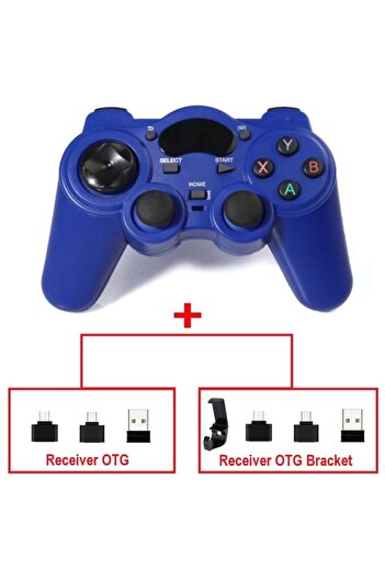 Choice جهاز تحكم لاسلكي OTG 2.4G من Blue Receiver مع محول OTG لهاتف P3 Android