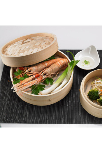 LEONE Bamboo steaming basket, 20 cm diameter