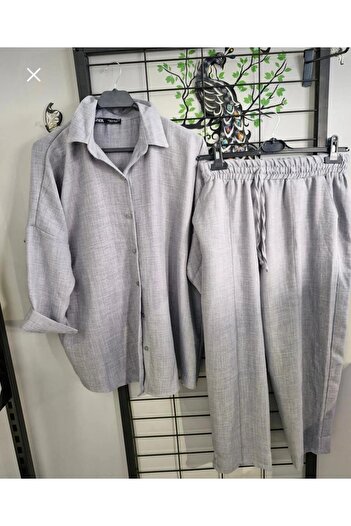 mfbcollection Linen Ayrobin Shirt Pants Set