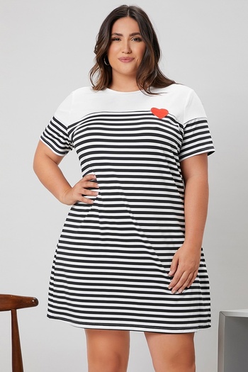 adorashop Rochie dama bumbac marimi mari 5084