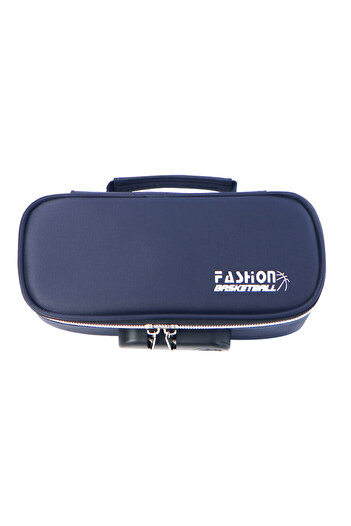 Choice Navyblue Portable Password Lock Pencil Case Boy Canvas Pencil Bag Large Capacity Pencil Cases Studen