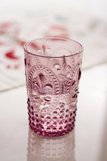 Depa Acrylic Plum Single Short Cup & Water Soft Drink Coffee Side Cup 400 ml (Not Glass)