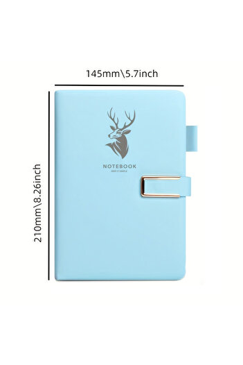 Choice 160 Pages SKY BLUE A5 Retro Notebook Soft Leather Cover 160/360 Pages Agenda for Students Business O