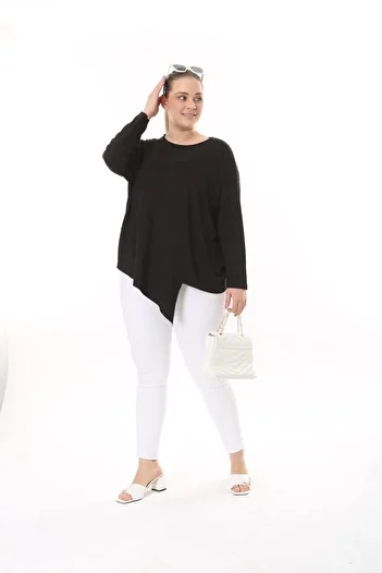 xlargebutik Black Long Sleeve Style Buluz New Model