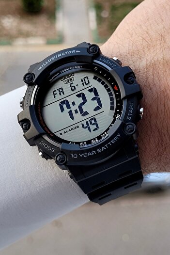 Casio Original Silicone Band 100mt Waterproof Digital Men Wristwatch Guaranteed+ Wristband