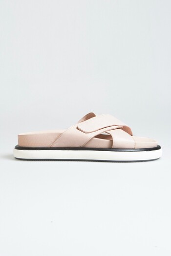 walviss Luiza Women's Genuine Leather Laceless Powder Slippers