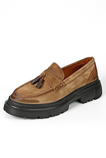 Byterre Lorente genuine leather handmade men's brown casual shoes