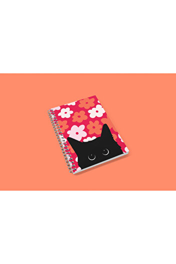 edinotes Design Cat Concept Striped Notebook