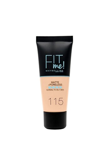 Maybelline New York كريم أساس فيت مي مات بورليس، 30 مل، عاجي 115