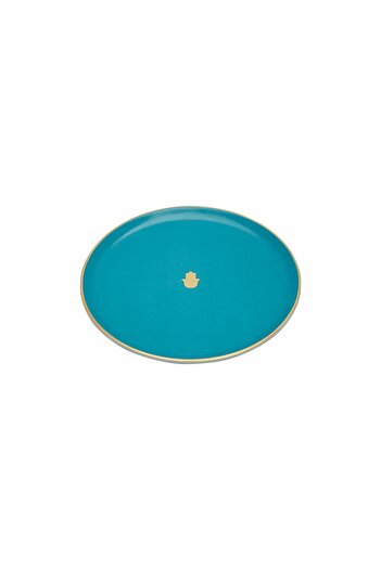 Porland Glamorous Turquoise Flat Plate 20 Cm