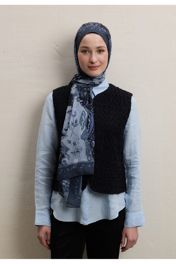 Fresh Silk Nursery Shawl, Aliza Dezen Gray