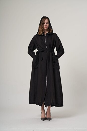 MissWhence Linen Overcoat