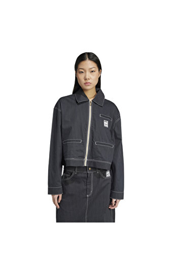 adidas Women's Casual Tracksuit Top Aop Crop Jacket Jj3141