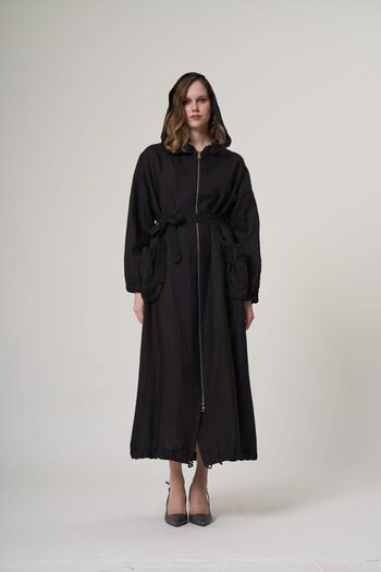 MissWhence Linen Overcoat