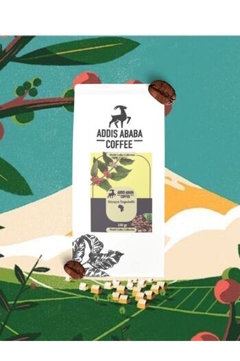 Addis Ababa Coffee 6x100 gr Dünya Kahveleri / Santos, Endonezya, Sidamo, Yirgacheffe, Guatemala