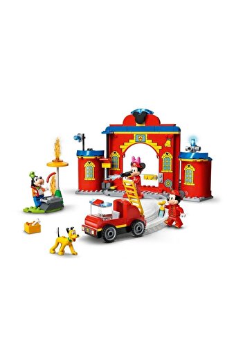 LEGO Disney Mickey &amp; Friends' Fire Station and Truck 10776 Toy Building Set (144 Pieces)