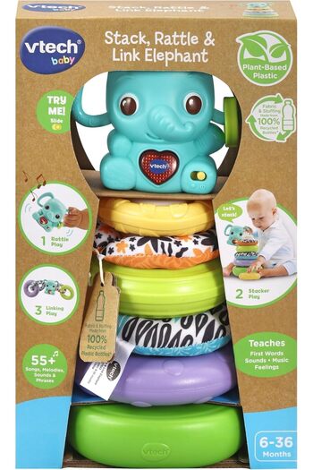 V-tech مجموعة فيل من VTech Stack, Rattle & Link 80-557503