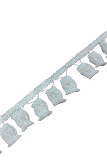 CT STONES Pompom Tassel Cotton Width 5 cm Cream 1 Meter
