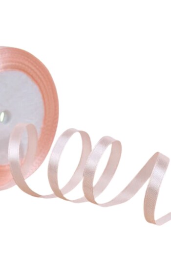 CT STONES Satin Ribbon 6 mm Powder 2 Meters