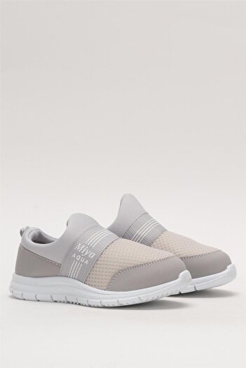 Liger Unisex Lastilkli Hafif Airfle Çocuk Spor Ayakkabı  GRİ