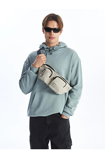 LC Waikiki LCW ACCESSORIES Бежева багатосекційна чоловіча сумка на груди