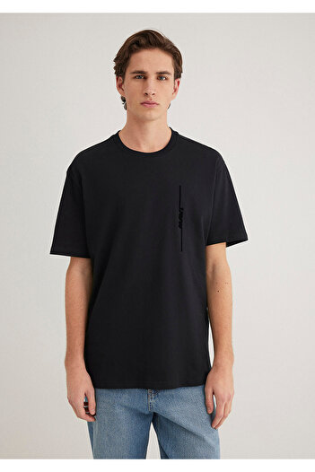 Mavi Μαύρο ανδρικό T-Shirt M0611313-900