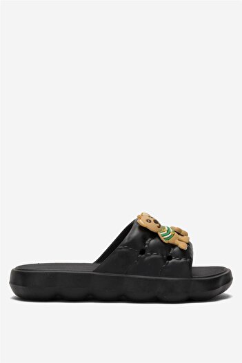 Liger Black Comfort Women's Slippers - Comfortable Sole