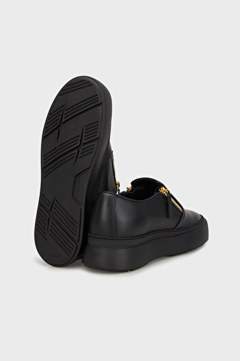 Giuseppe zanotti Hakiki Deri Logolu Kalın Tabanlı Sneaker Ayakkabı Erkek AYAKKABI EU40010