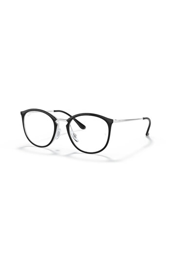 Ray-Ban Ray Ban Vista Woman Phantos Eyeglasses- Rb 7140 - Lense Size:49mm - Black On Transparent
