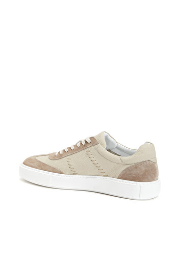 Network Bej Erkek Deri Sneaker