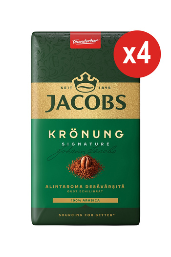 Jacobs Cafea macinata, Jacobs Kronung Alintaroma, 250 g X 4 buc