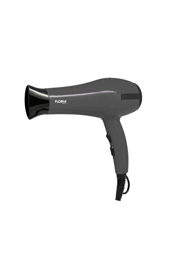 Floria Uscator de par FLORIA, ZLN-8986, Putere 1800 W, 2 Trepte de viteza, 3 Trepte de temperatura, Gri