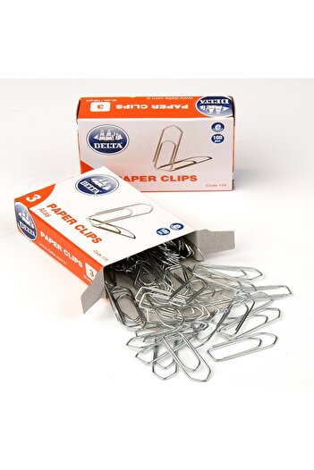 Delta Paper Clip No:3 30 Mm Pentagonal 175