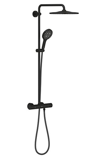 Grohe Sistem de dus Grohe Rainshower SmartActive 310 22119KF0, termostat,1 pulverizare, anti-calcar, Negru
