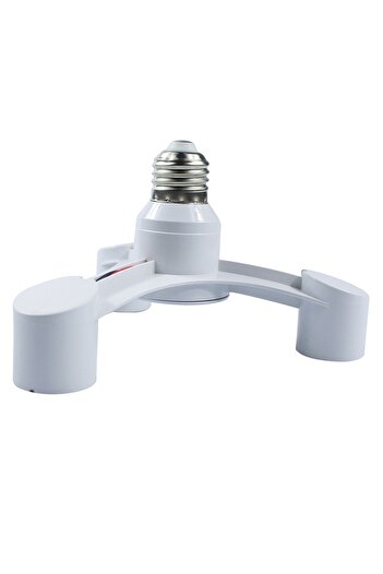 Choice white 3In1 E27 To E27 Extended LED Lamp Bulbs Socket Splitter Adapter Holder for Photo Studio